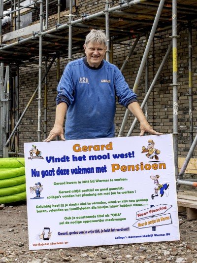 Timmerman Gerard Vrerink met pensioen