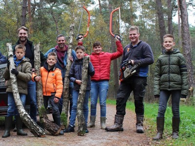 Cursus midwinterhoorn maken van onze timmerman Bjorn