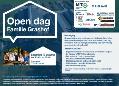 Open dag onlangs verhuisd melkveebedrijf Grashof