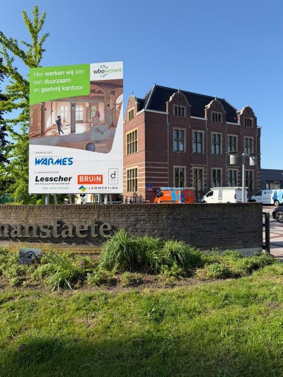  Interne verbouwing WBO Wonen Oldenzaal uitgevoerd door Warmes met bouwkundige werkzaamheden voor energiezuinig kantoorpand